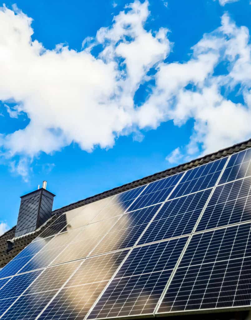 Solar array producing on an Arizona roof