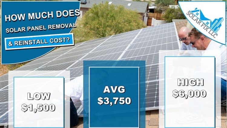 Solarfixaz.com - How much does a solar panel removal and reinstall cost?